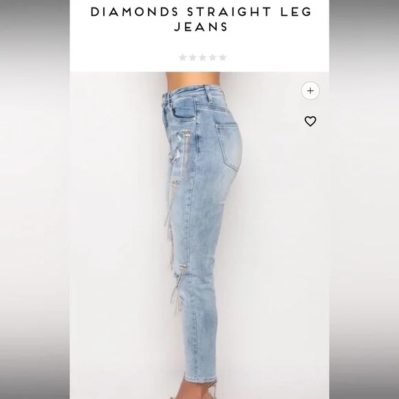 AKIRA Blue Straight Leg Distressed Jeans - Picture 9 of 12